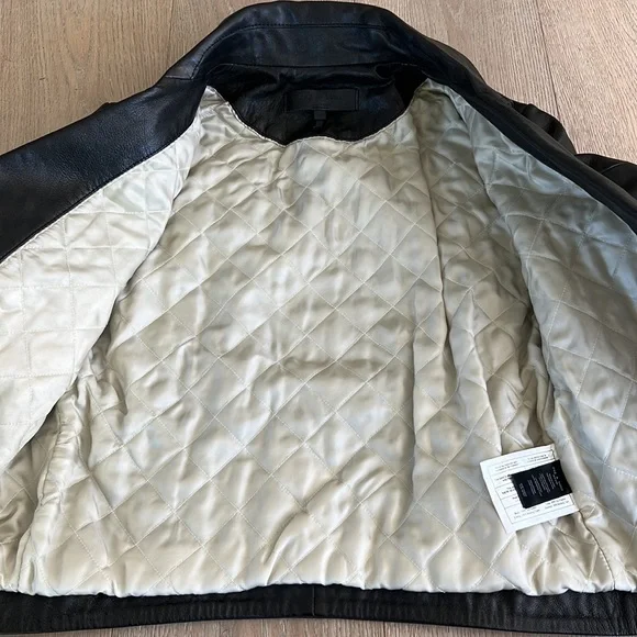 Rag & Bone moto cropped leather jacket